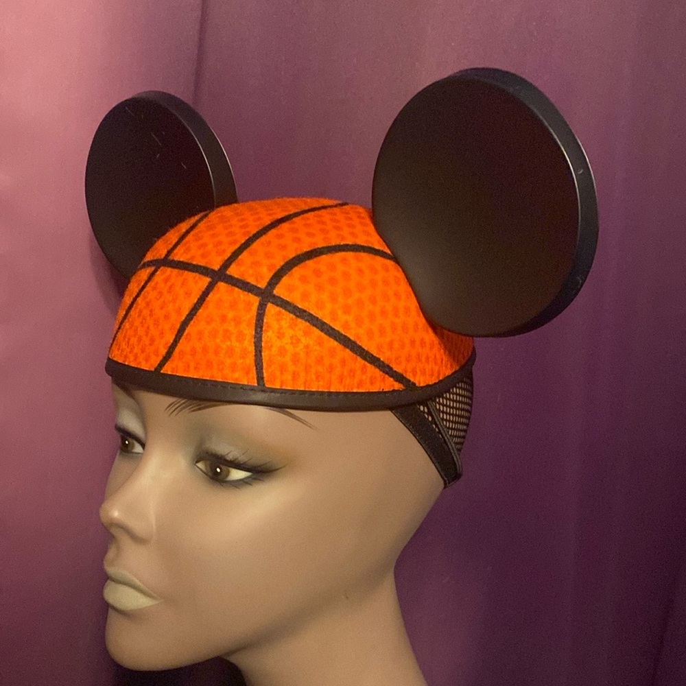 Basketball Mickey Ears | NBA Experience Vintage Disney Mouse Ears Hat - Picture 2 of 8
